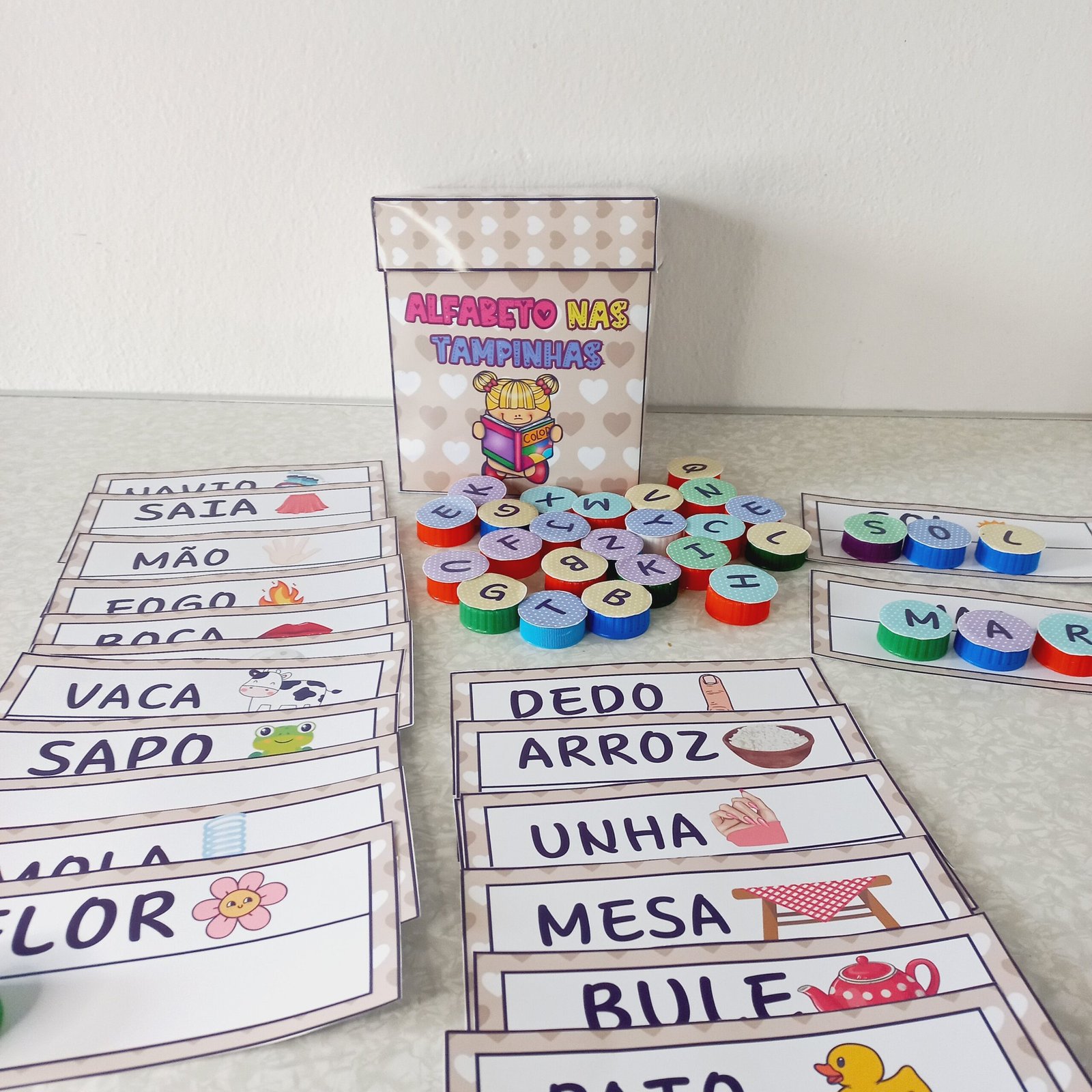 📝Alfabeto nas tampinhas: - Imagem 3