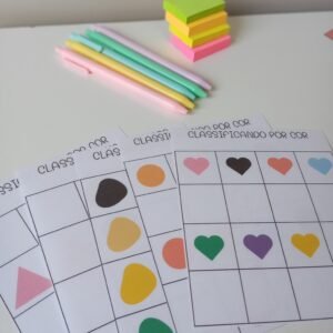 Atividade Pedagógica – Classificando por Cor | PDF Imprimível para Educação Infantil